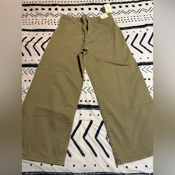 Universal Thread Denim - Olive Green Wide-Leg Pants